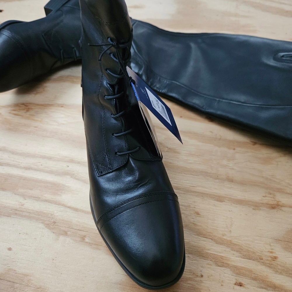Ariat Kinsley Field Boots Black Leather Tall Riding Boots 10036000 Womens 11 XWM - Picture 5 of 8